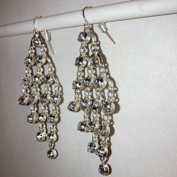 NEW Chandelier Dangling Statement Earrings Formal Cocktail Wedding Prom Jewelry - Picture 5 of 13